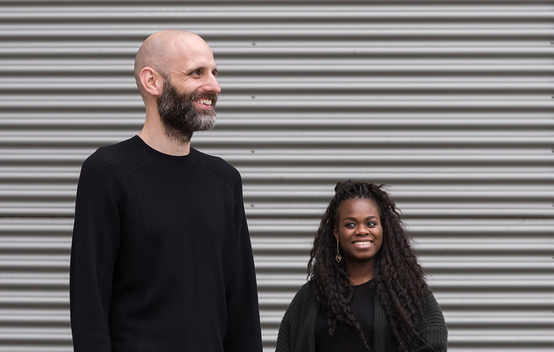 Portrait of designers Mimy A. Diar and Ad Luijten, founders of the design studio Beaverhausen.