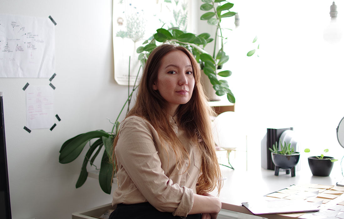 Portrait of designer Ella Shegai.