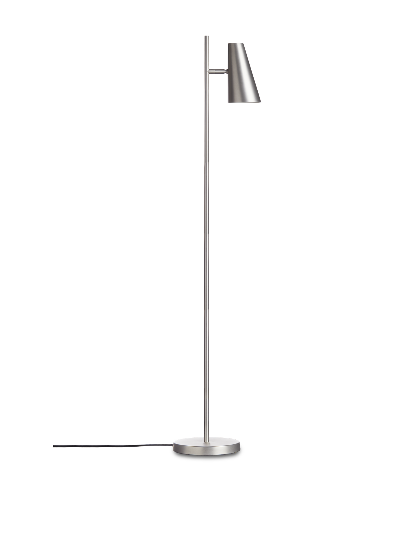 Cono floor lamp - Brushed metal finish cUL
