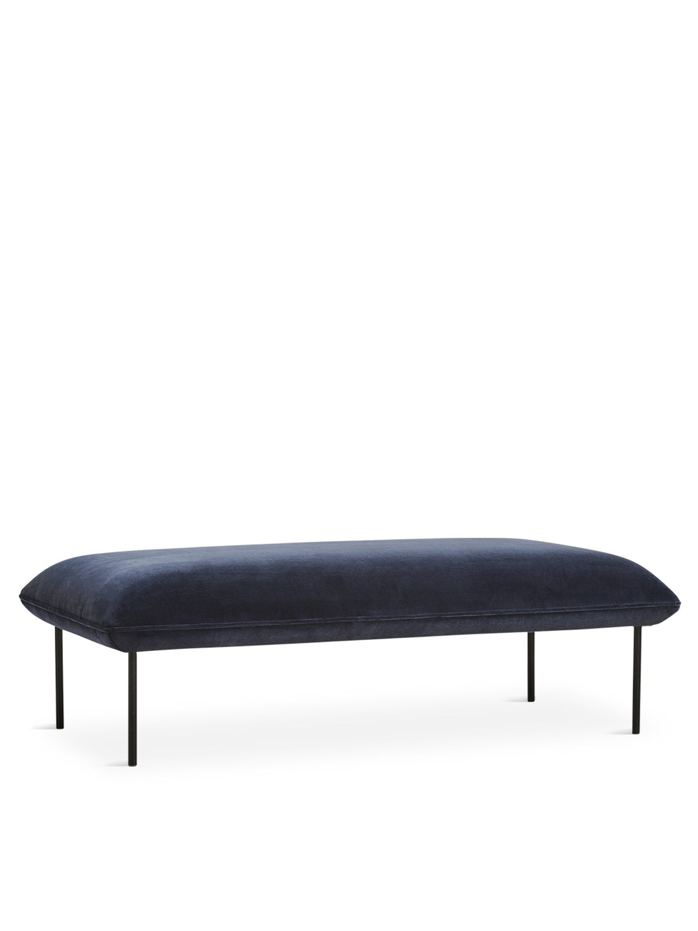 Long deals black ottoman