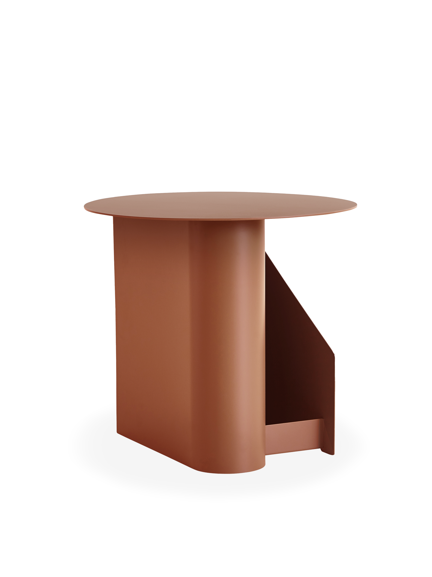 NATAL DESIGN × WOOD FUEL BONBE MAT 2P Sentrum side table - Burnt orange