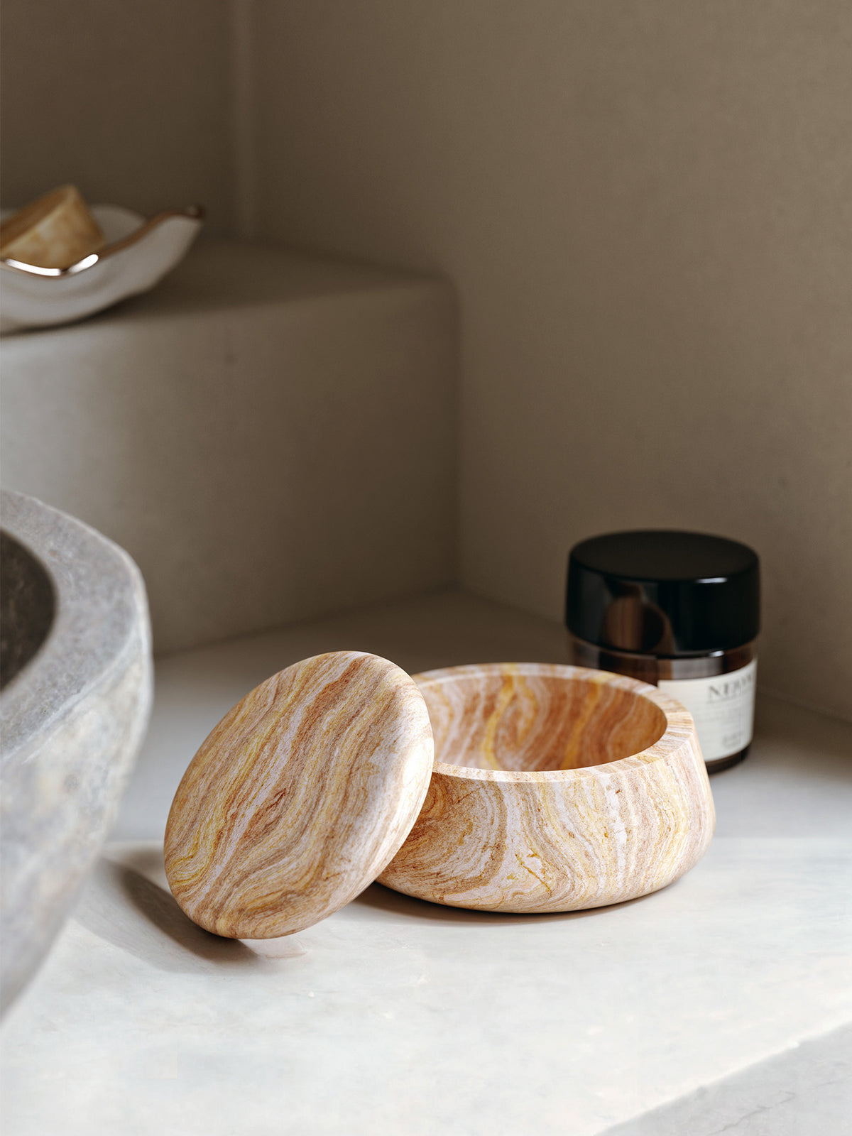 Serene jar low - Rainbow sandstone