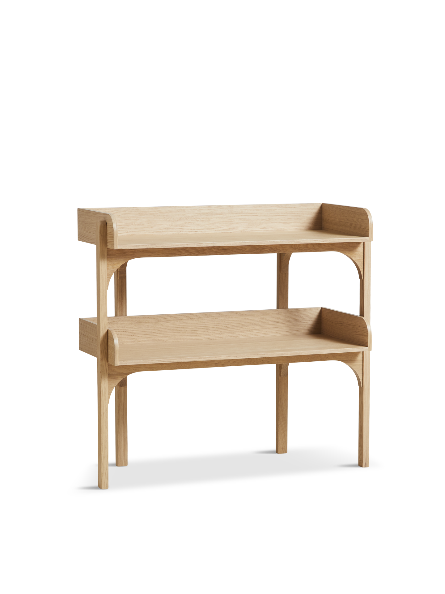 INOUT Table under shelf OAK イナウト Tann Bedside Shelf - left - small oak floating nightstand - noo.ma