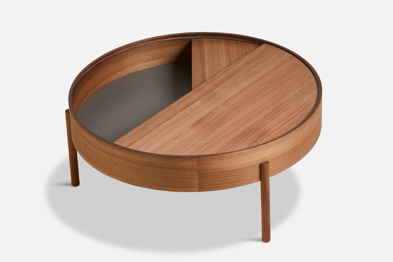 Arc coffee table (89 cm) - Walnut