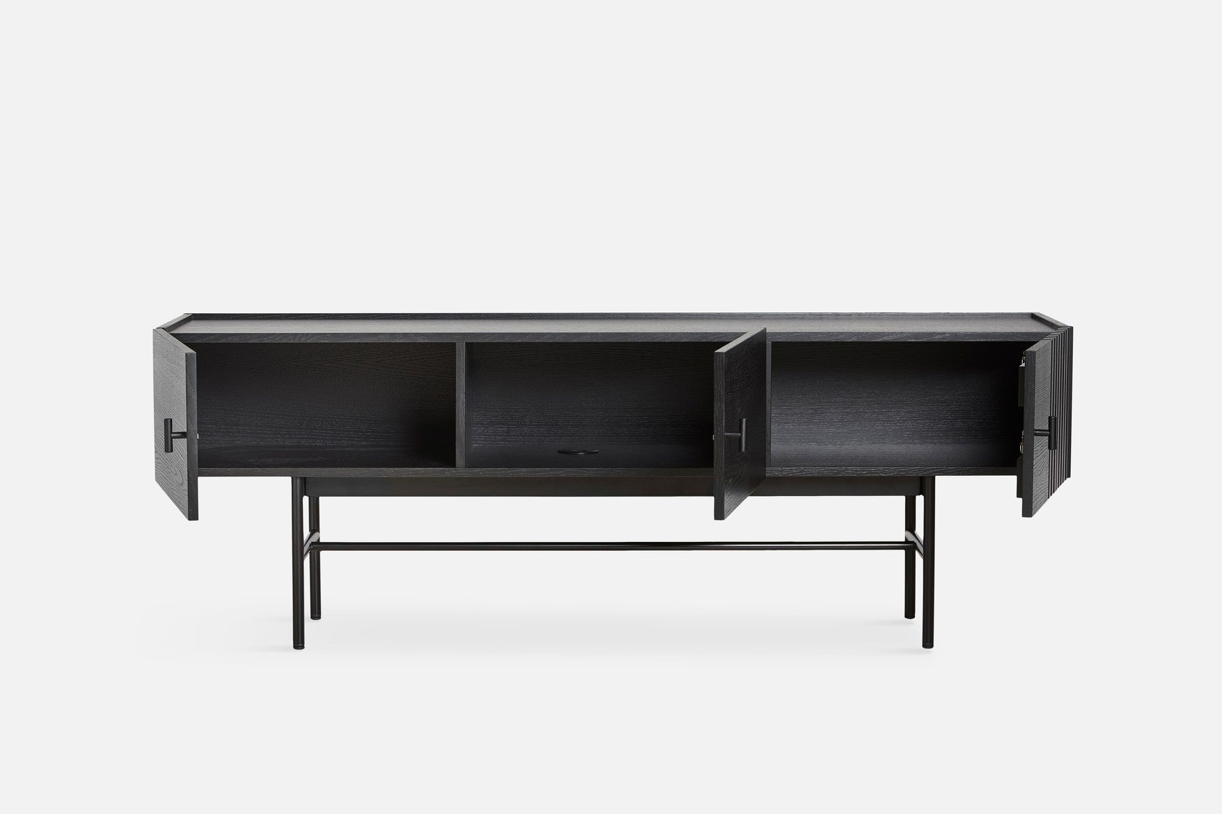 Array low sideboard (150 cm) - Black