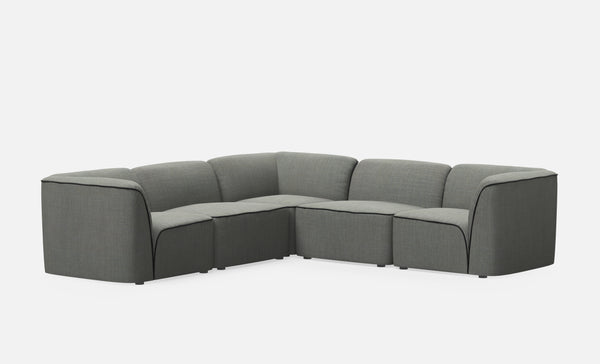 Flora sectional 3 - Dark grey