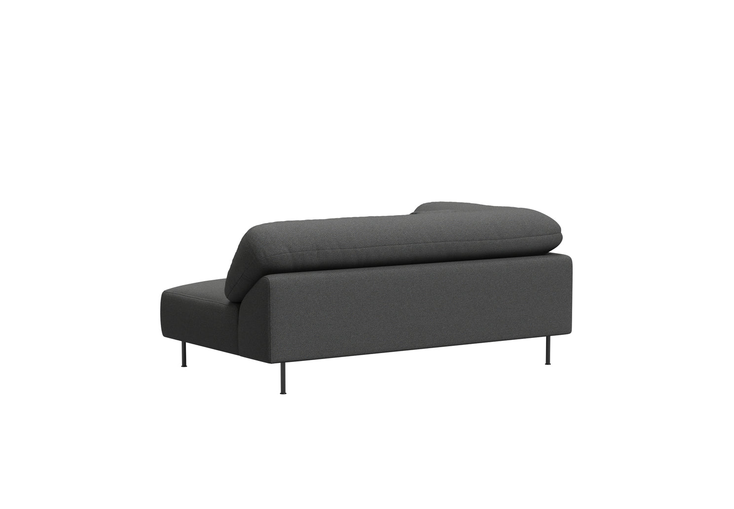 Collar open end right (arm left) - Dark grey