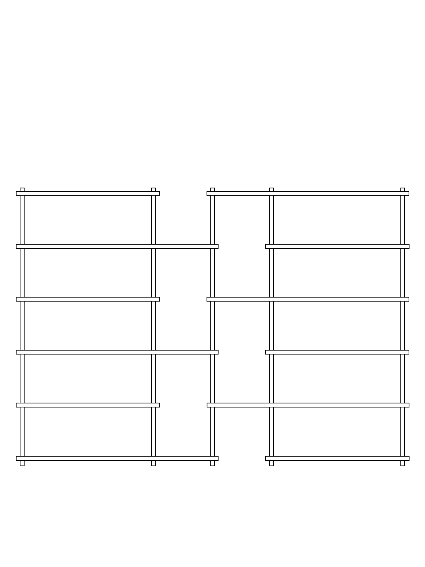 Elevate shelving - system 12