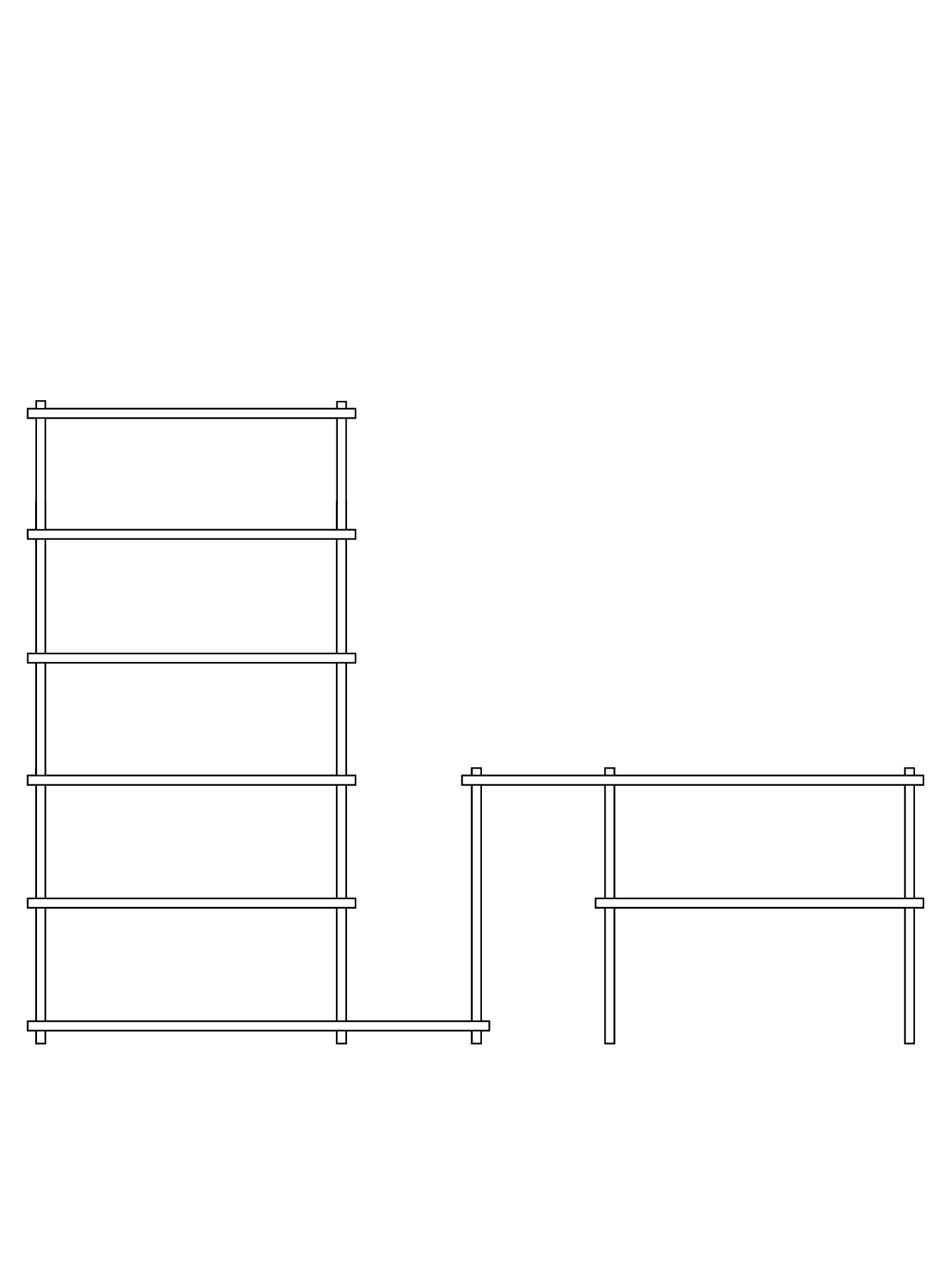 Elevate shelving - system 13