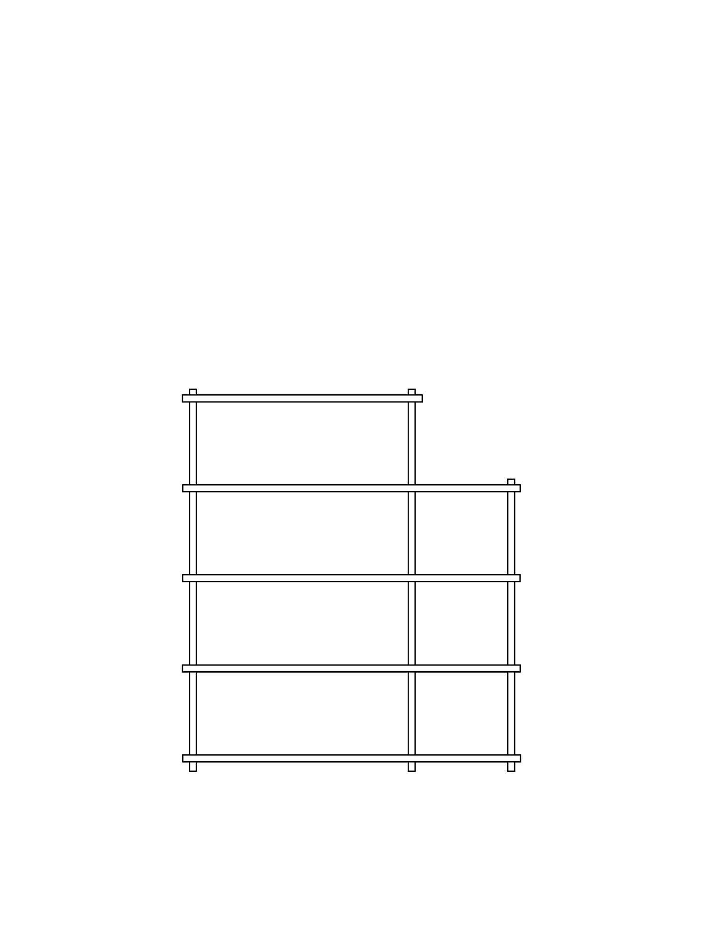 Elevate shelving - system 4