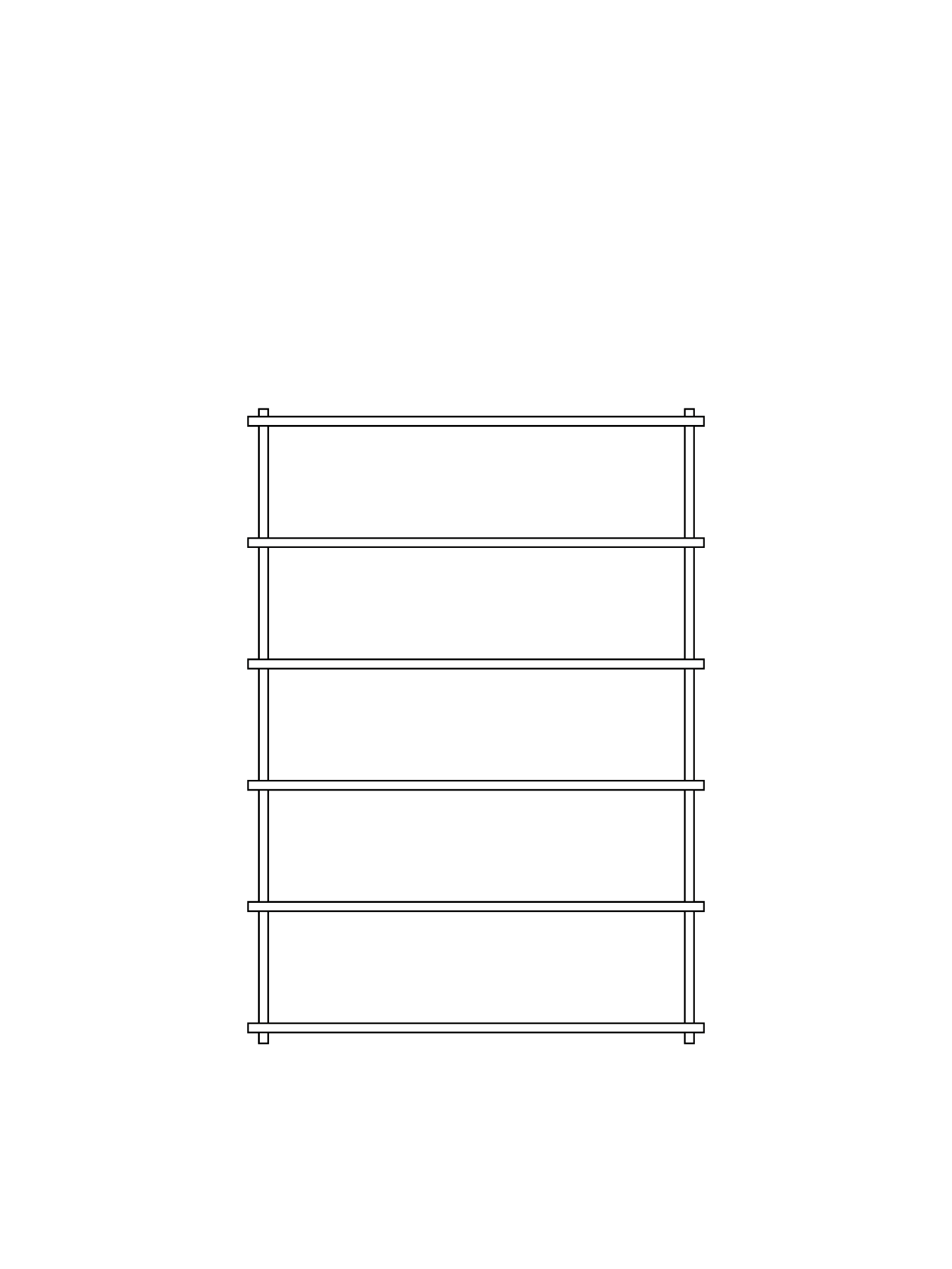 Elevate shelving - system 6