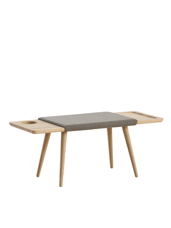 Baenk bench - White pigmented oak