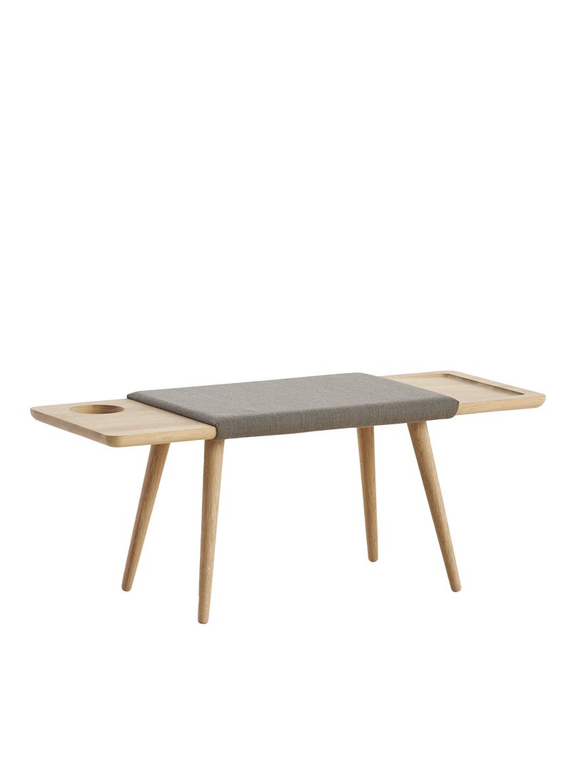 Baenk bench - White pigmented oak