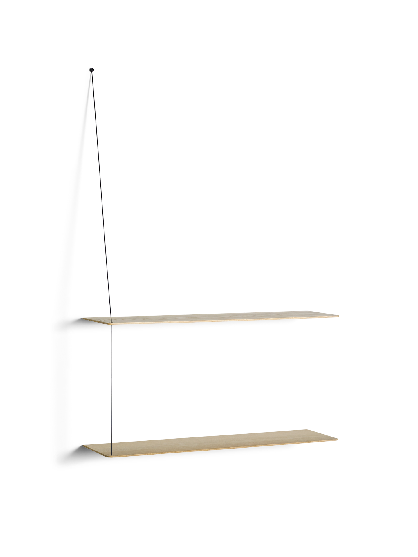 Stedge shelf - White pigmented oak (2 shelves)