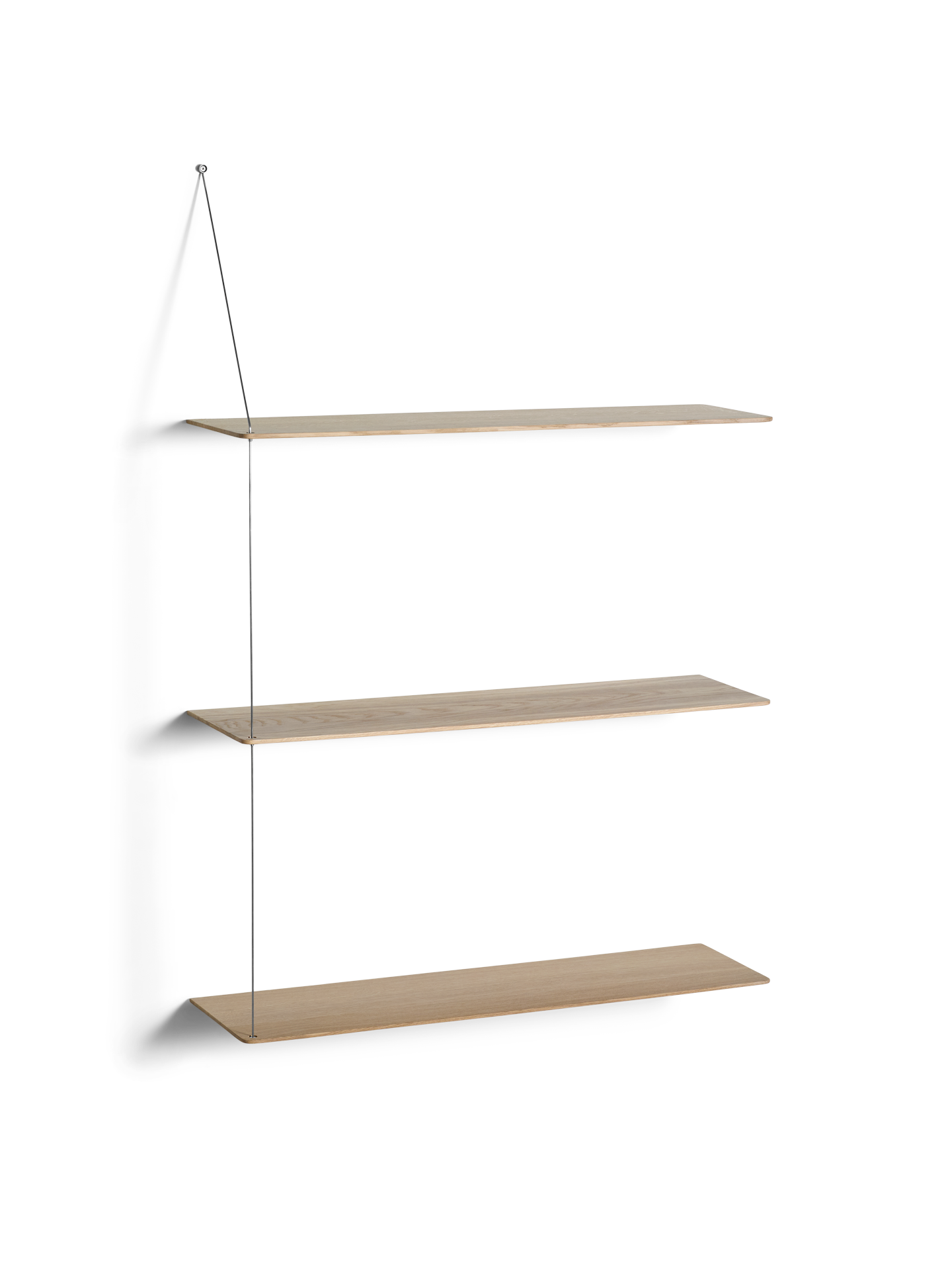 Stedge shelf - White pigmented oak (3 shelves)