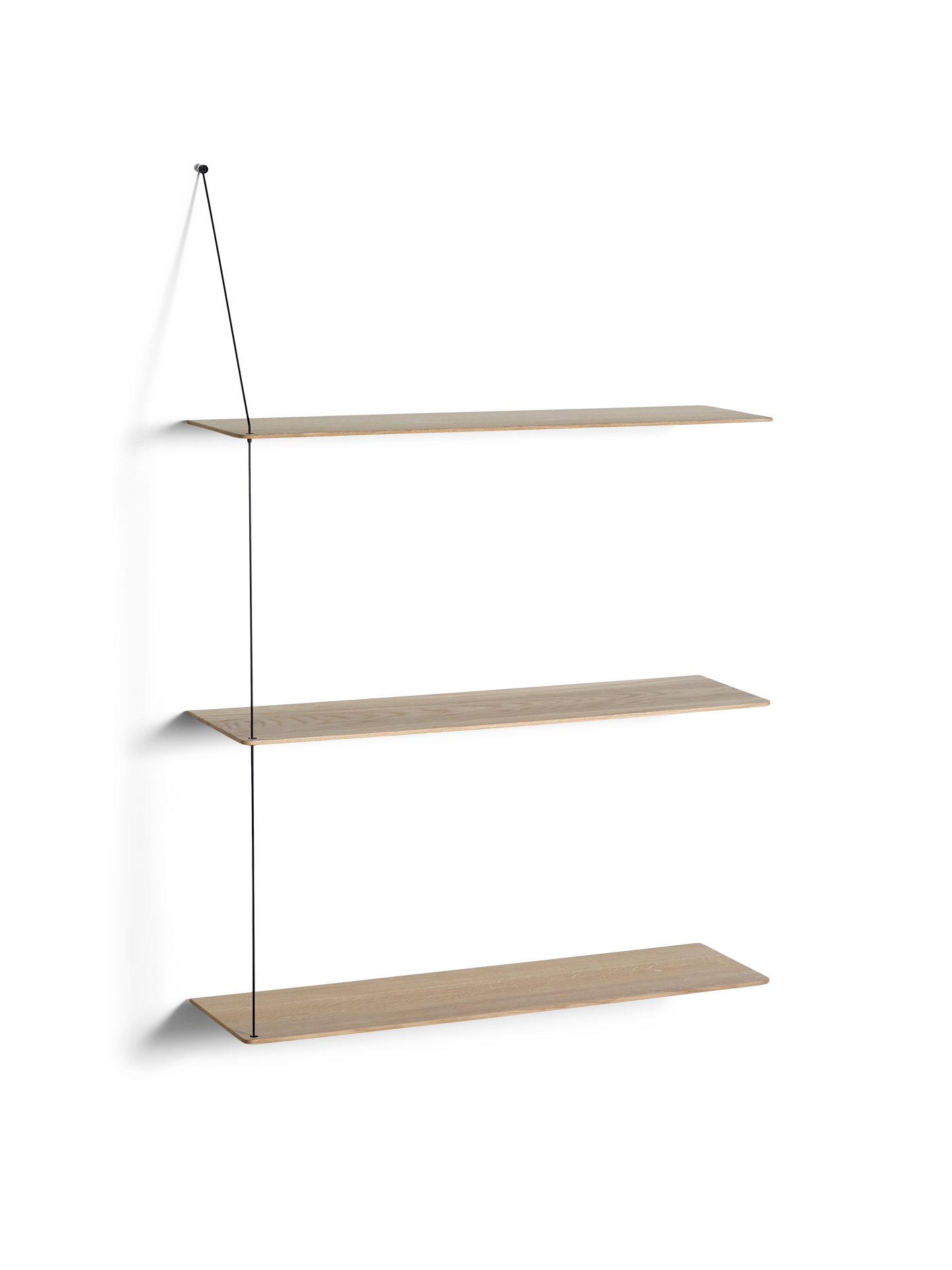 Stedge shelf - White pigmented oak (3 shelves)