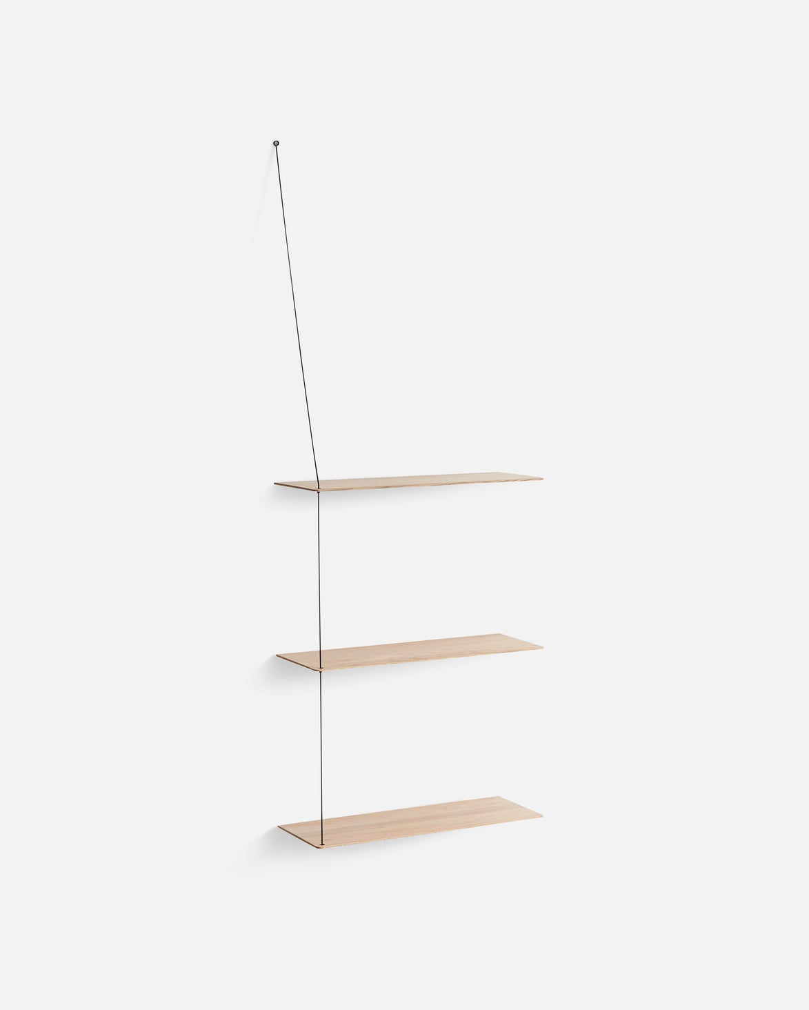 Stedge shelf (60 cm) - White pigmented oak (3 shelves)