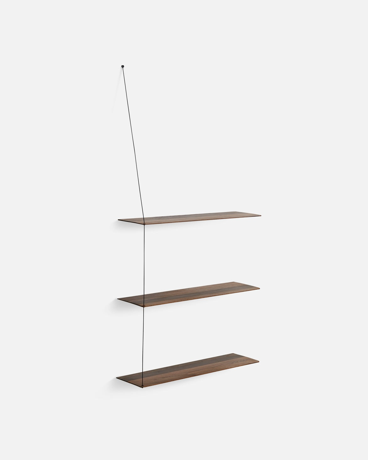 Stedge shelf (80 cm) - Smoked oak (3 shelves)