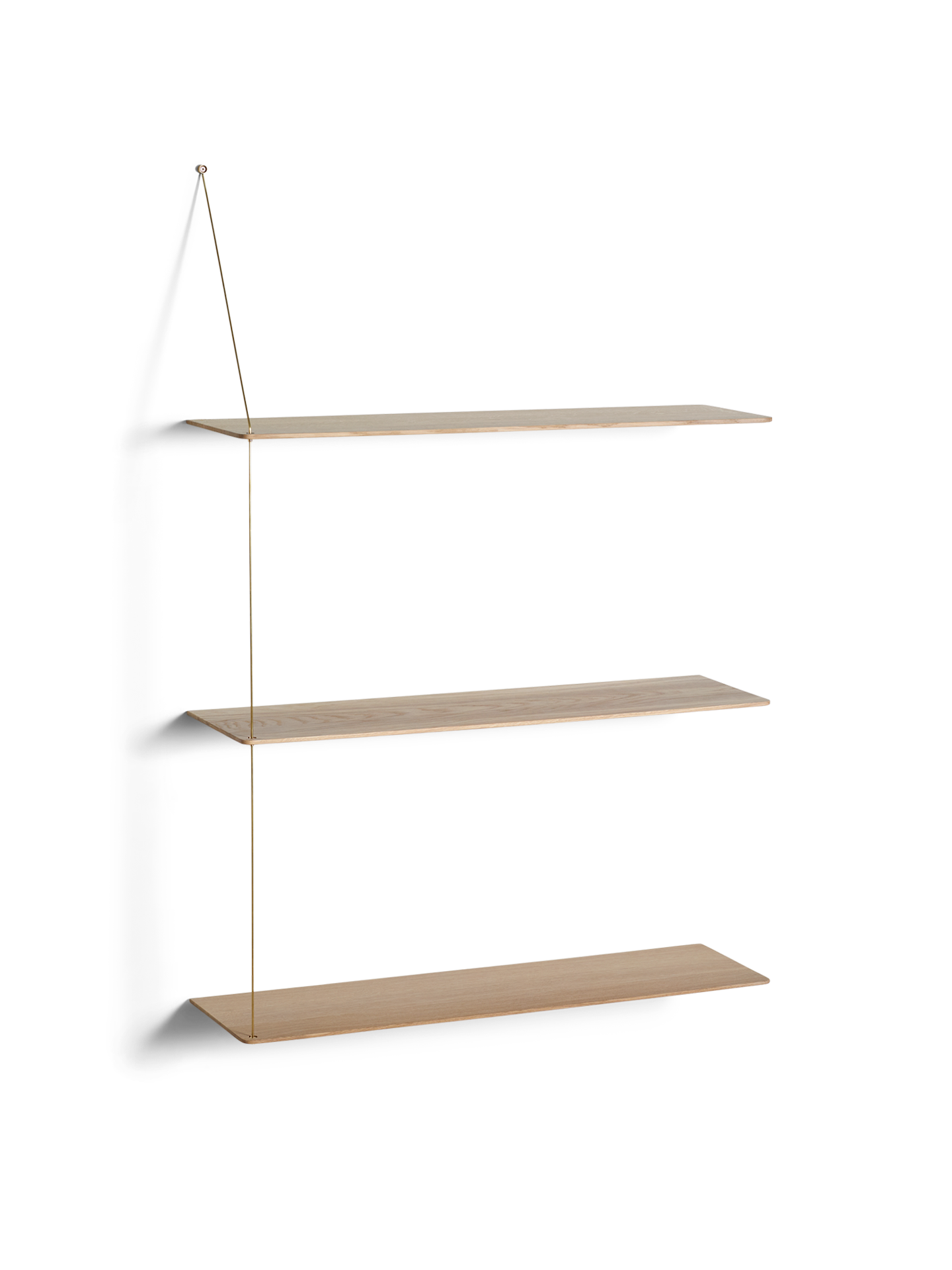 Stedge shelf - White pigmented oak (3 shelves)
