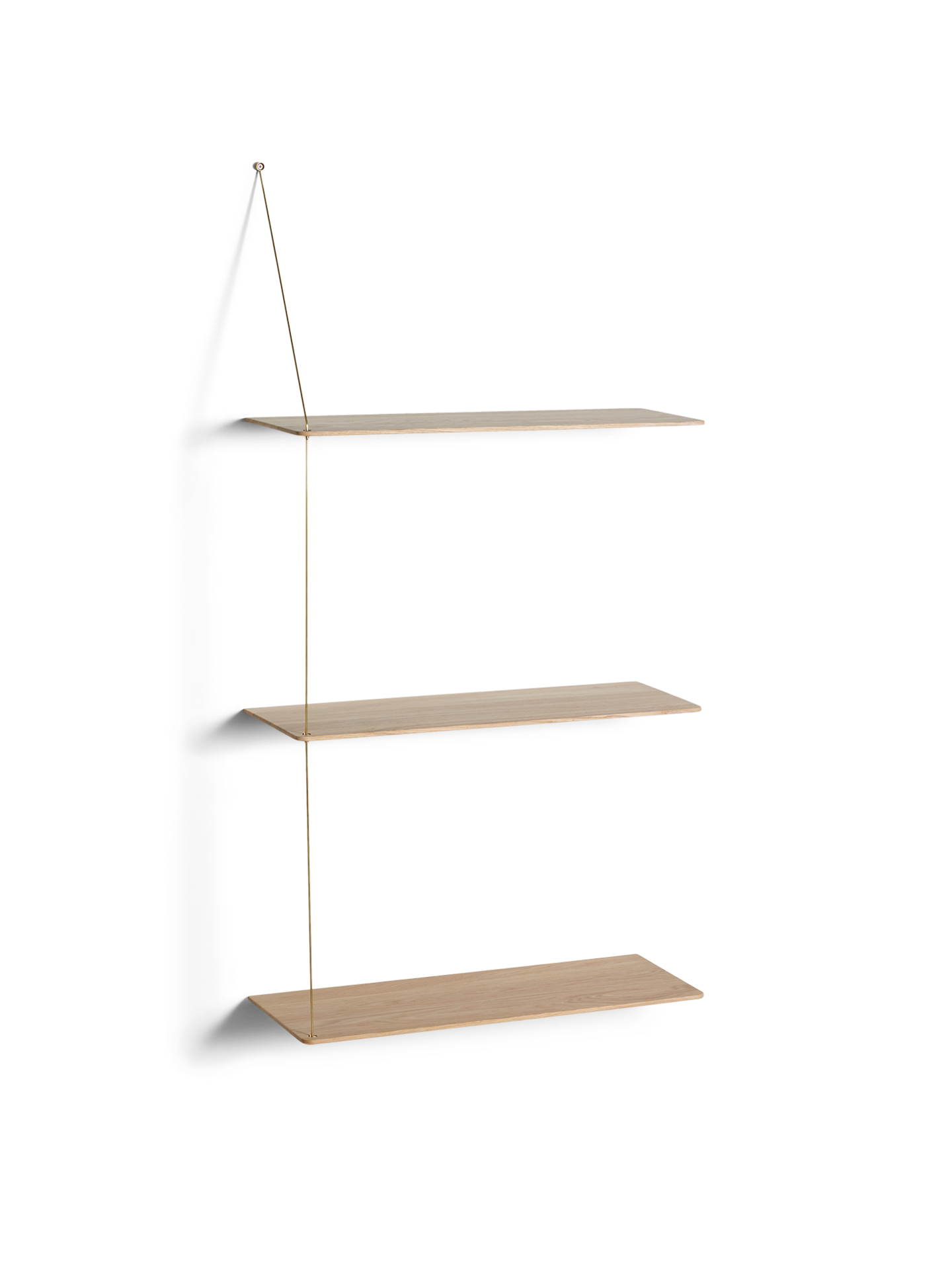 Stedge shelf - White pigmented oak (3 shelves)