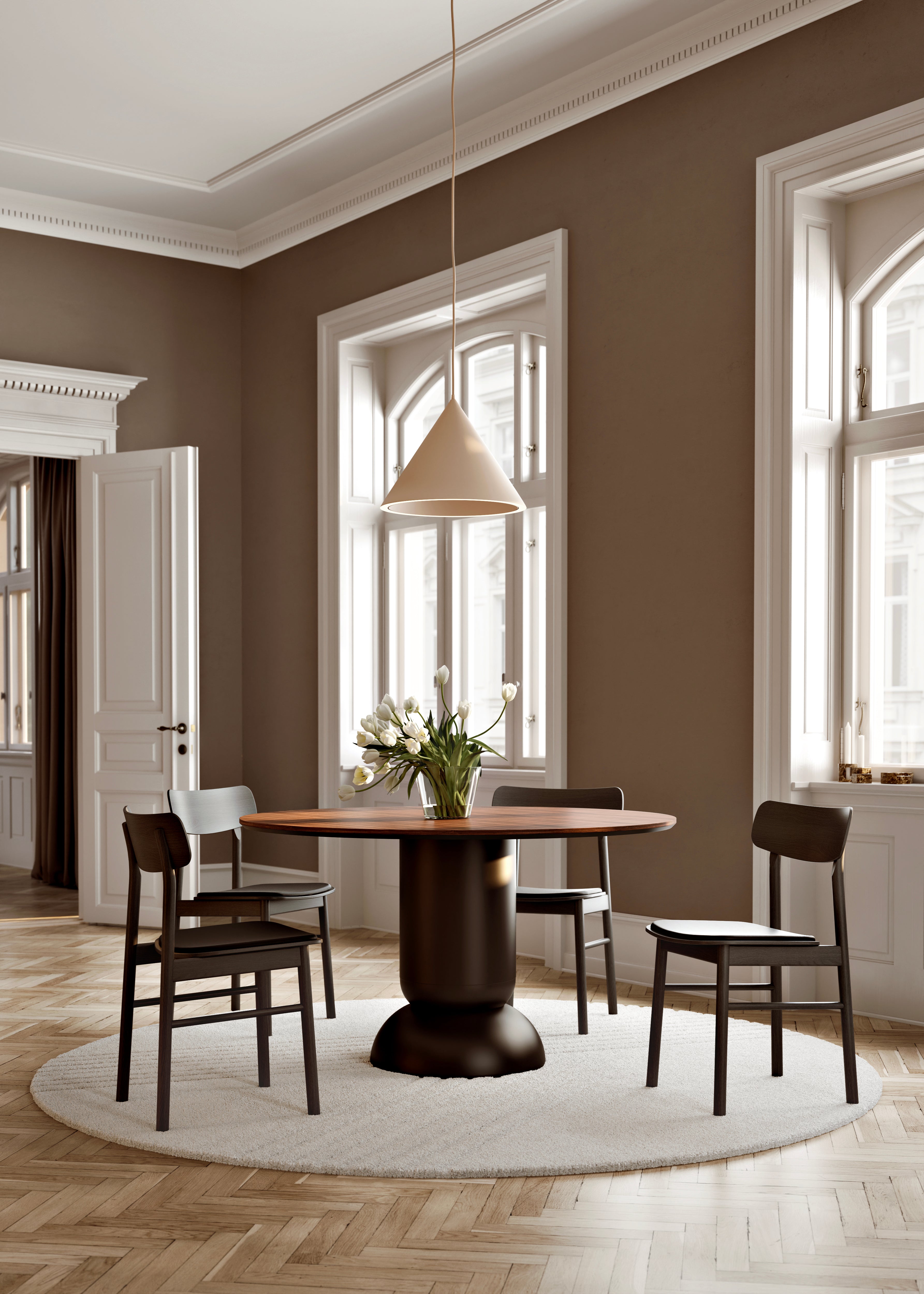 Ludo dining table (130 cm) - Walnut
