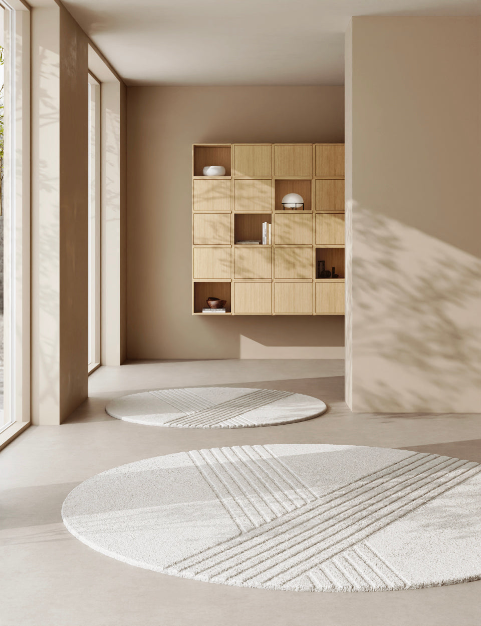 Kyoto rug (Ø: 250 cm) - Off white