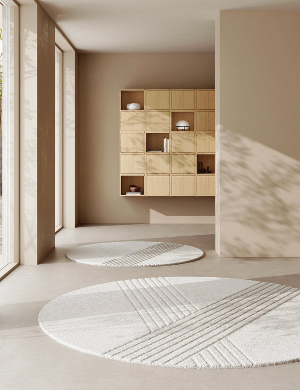 Kyoto rug (Ø: 200 cm) - Off white