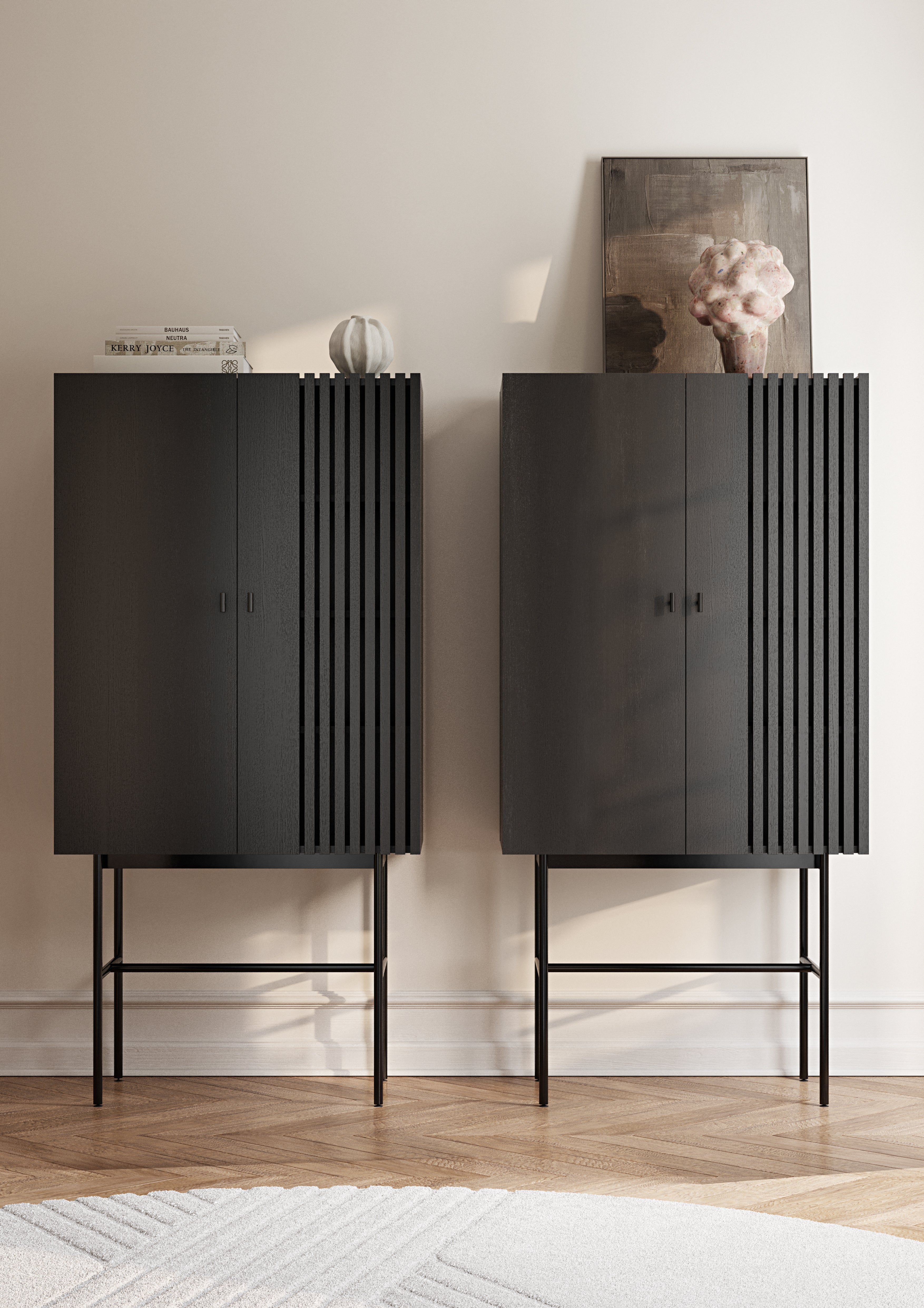 Array highboard (80 cm) - Black