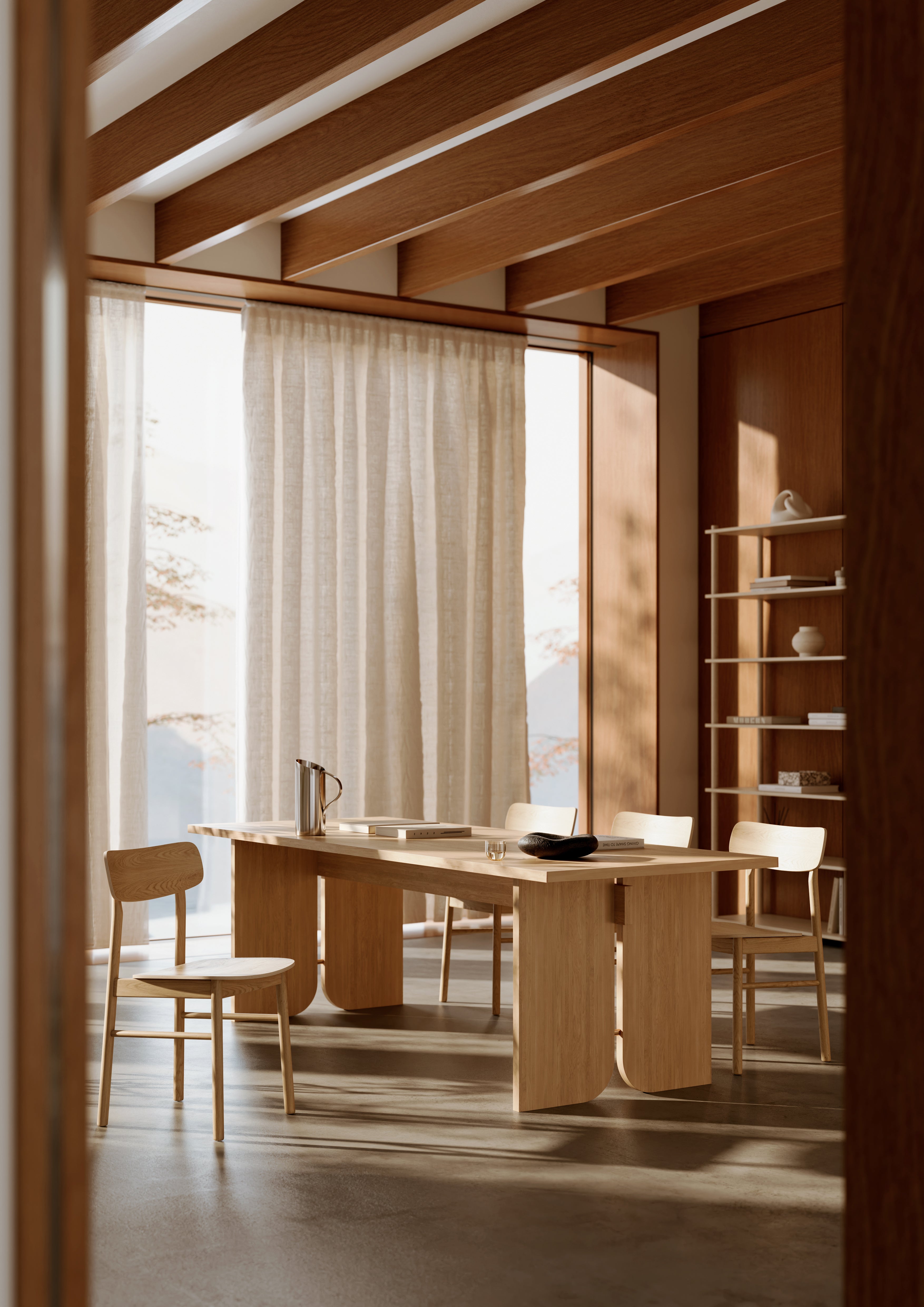 Kimono dining table - Oak