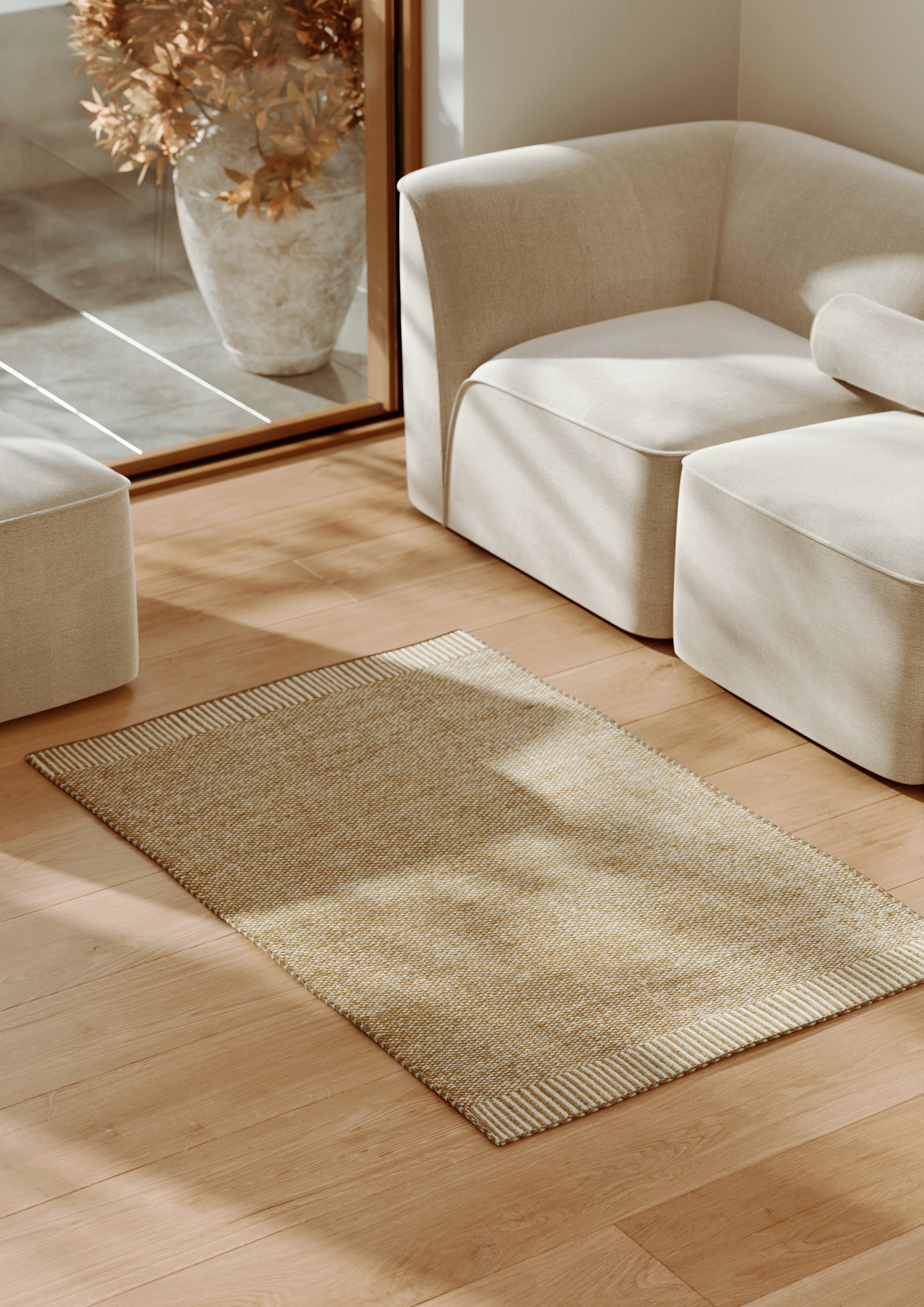 Rombo rug (90 X 140) - Brown