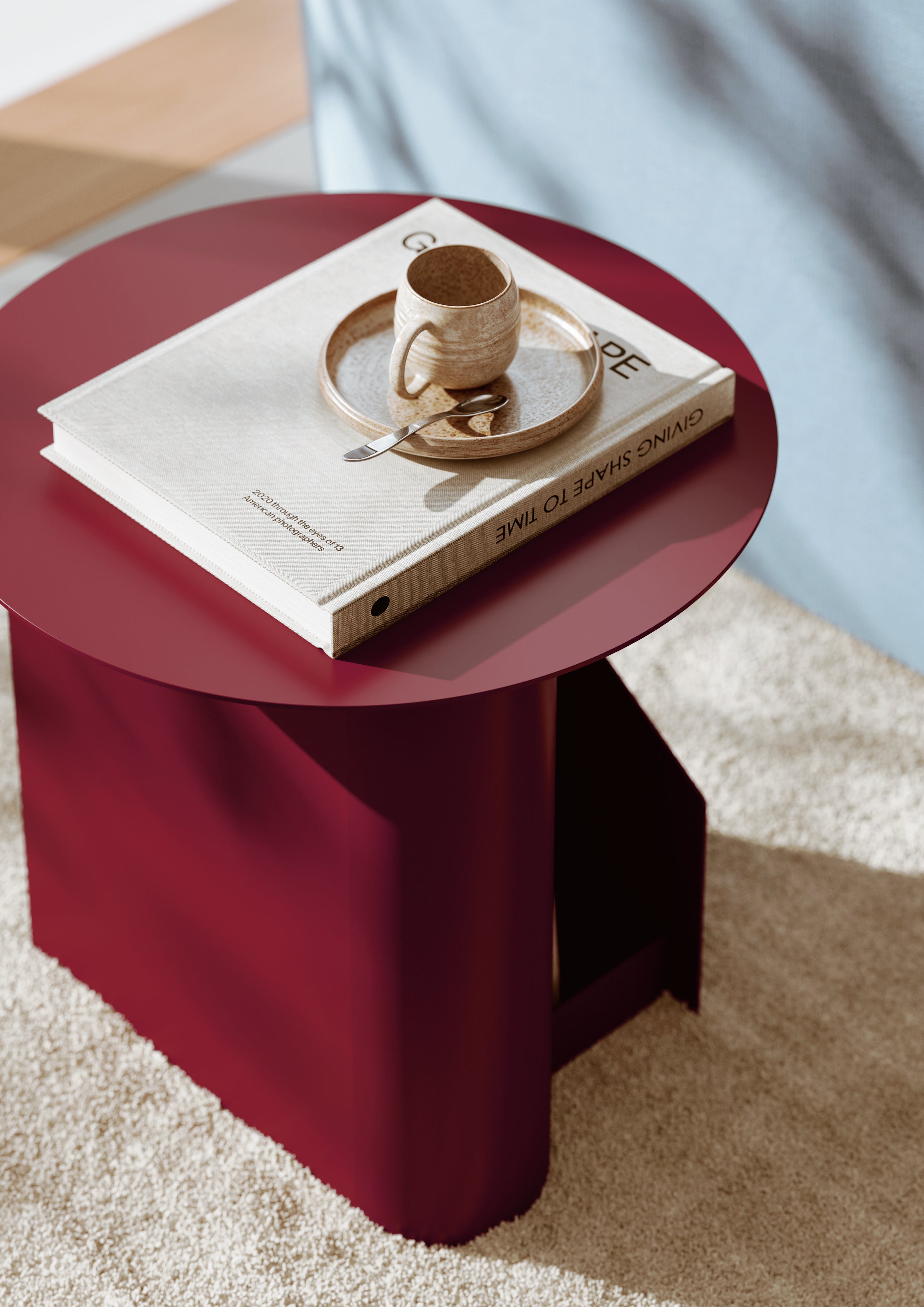 Sentrum side table - Deep red