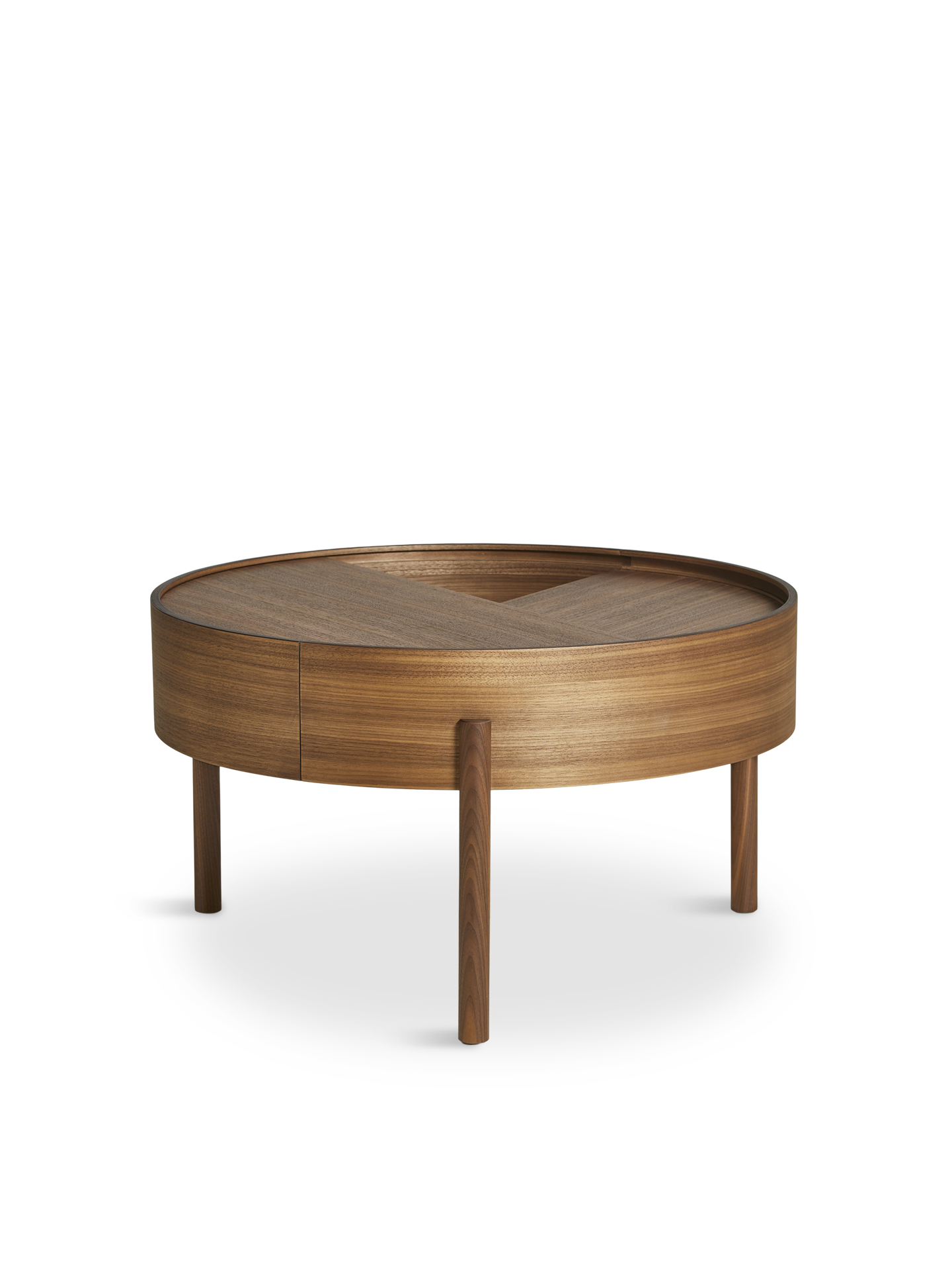 Arc coffee table (66 cm) - Walnut