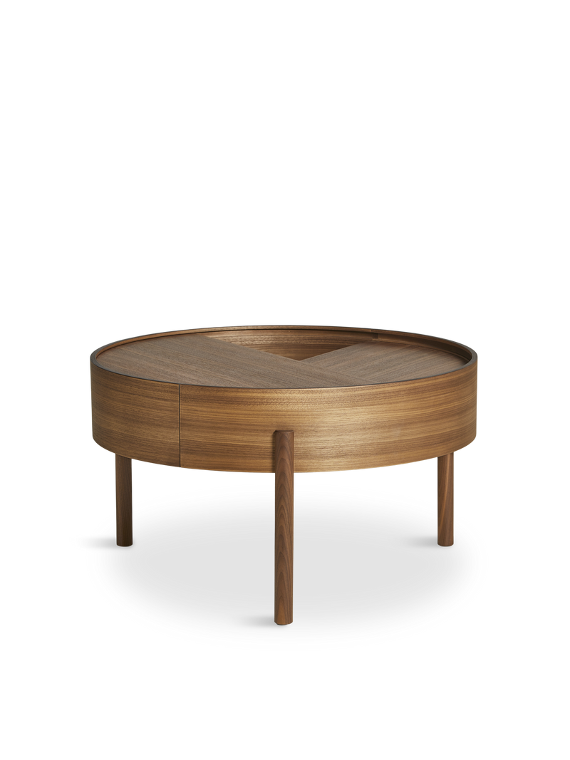 Arc coffee table (66 cm) - Walnut