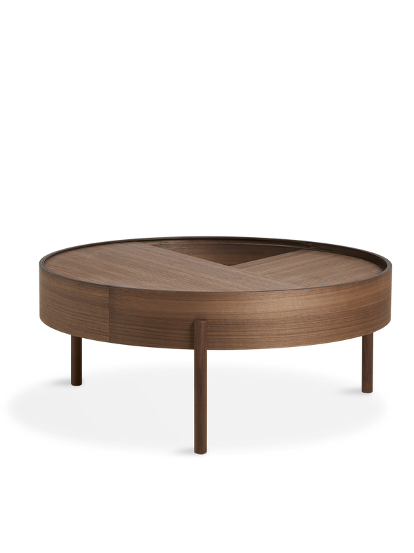 Arc coffee table (89 cm) - Walnut