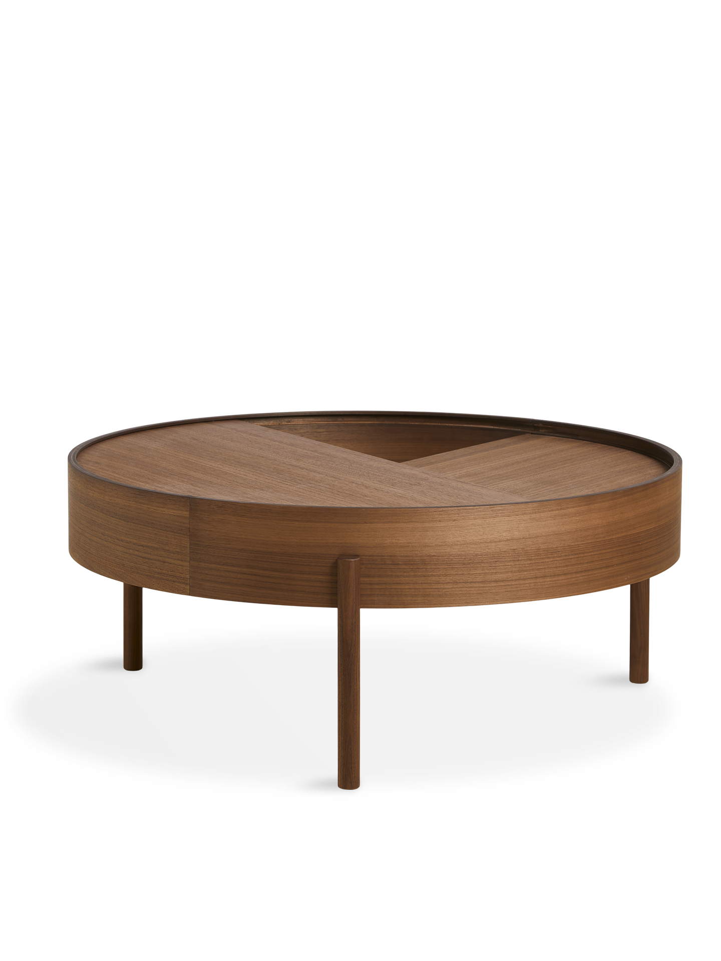 Arc coffee table (89 cm) - Walnut