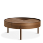 Arc coffee table (89 cm) - Walnut