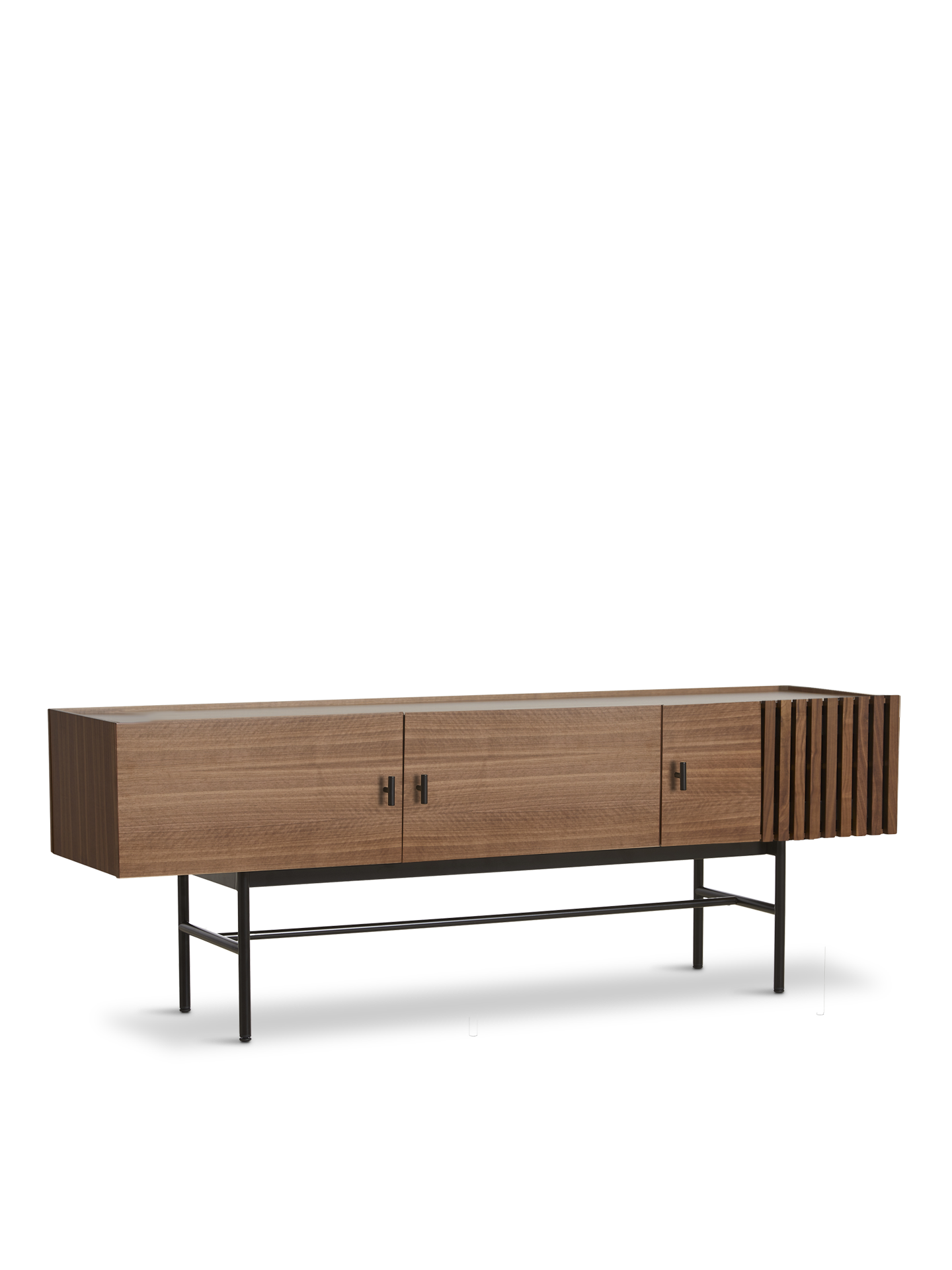 Array low sideboard (150 cm) - Walnut