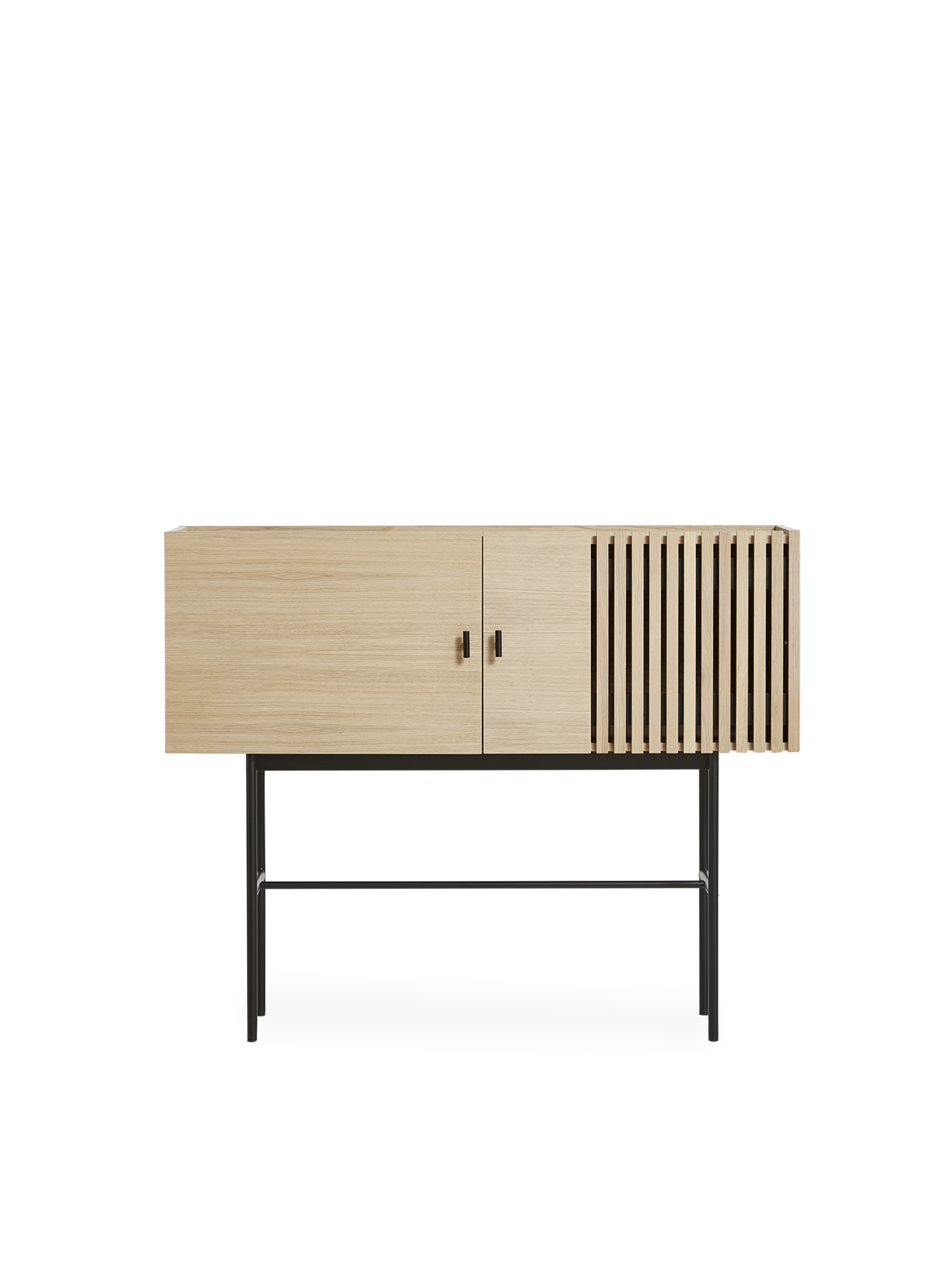 Array sideboard (120 cm) - White pigmented oak