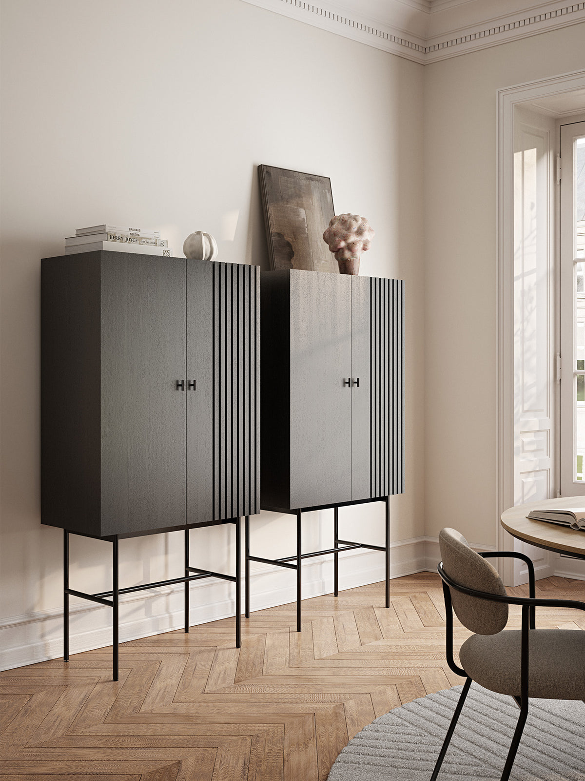 Array highboard (80 cm) - Black