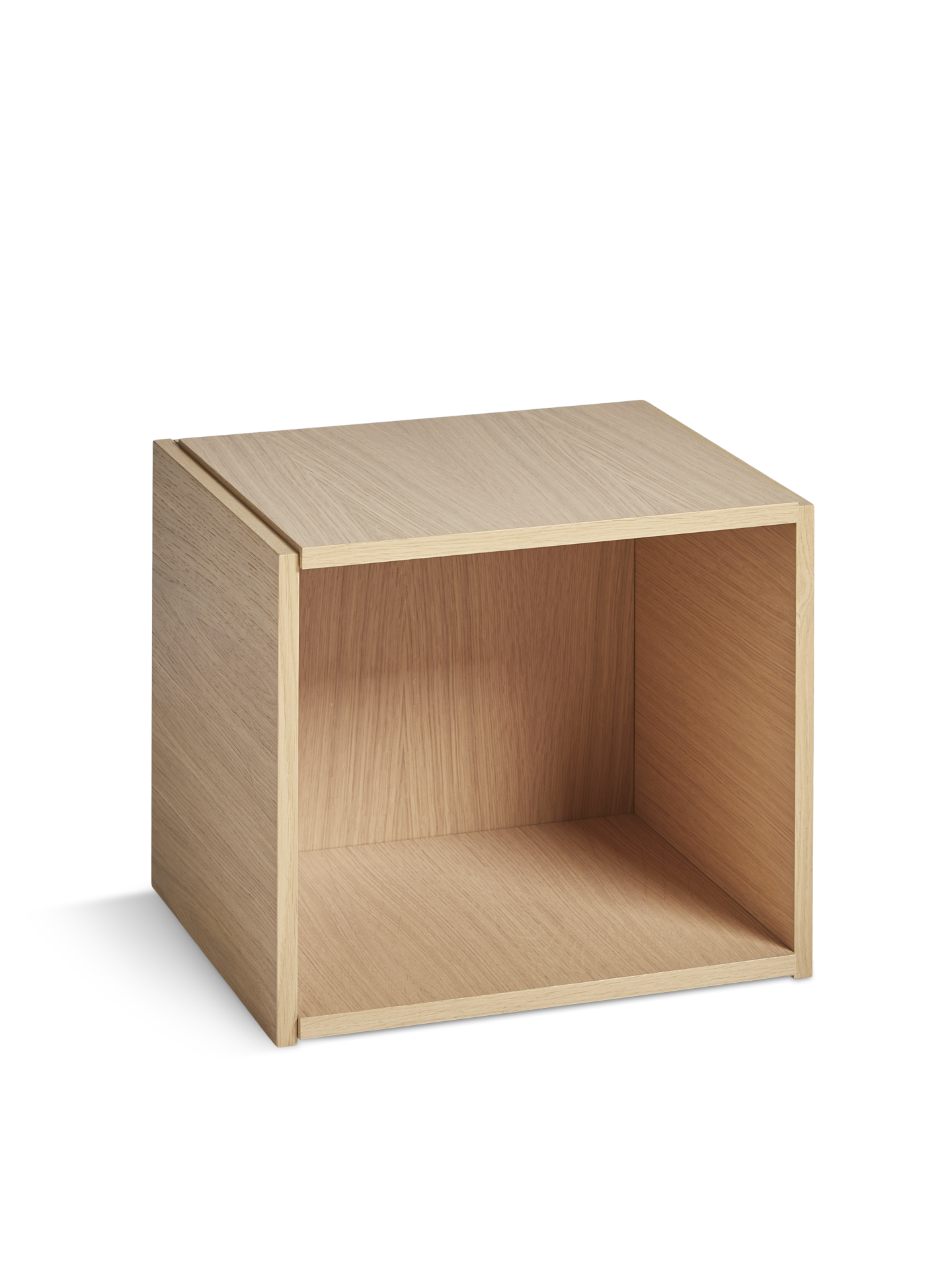 Bricks cube (open) - Oak