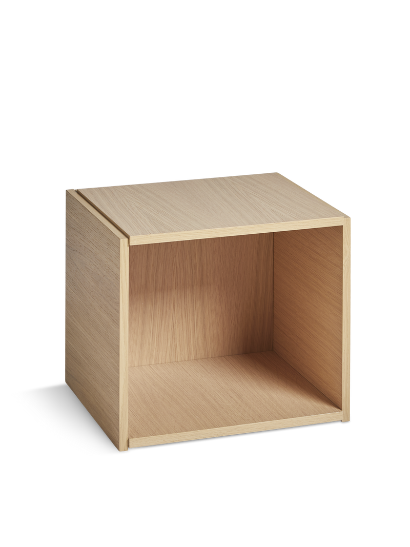 Bricks cube (open) - Oak