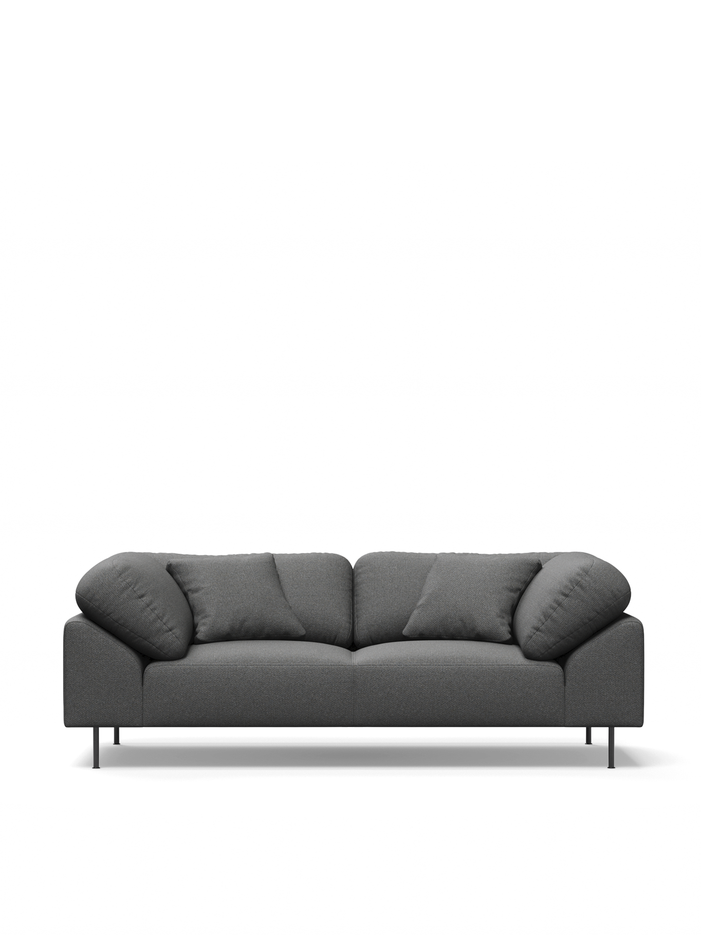 Collar 2-seater - Dark grey
