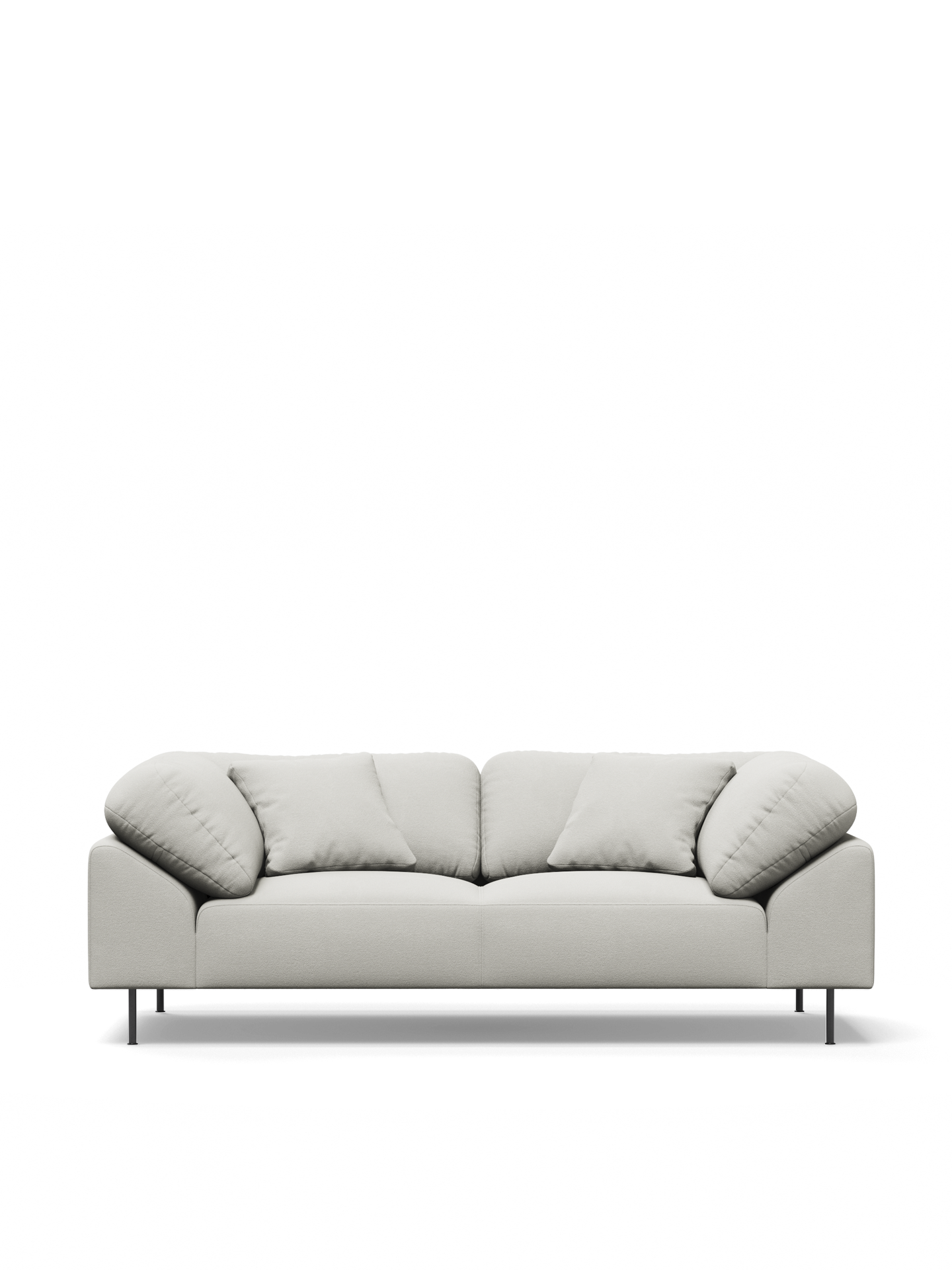 Collar 2-seater - Off white bouclé