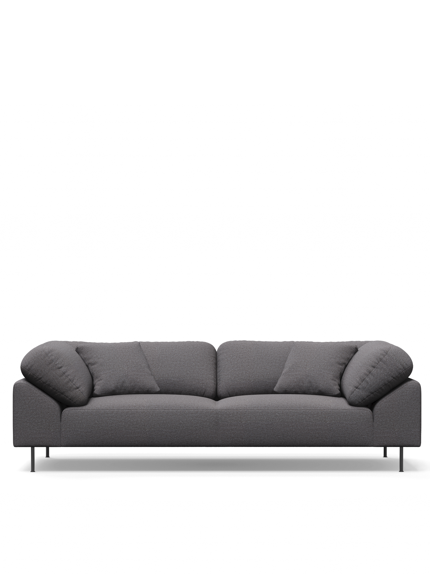 Collar 2.5-seater - Brown bouclé