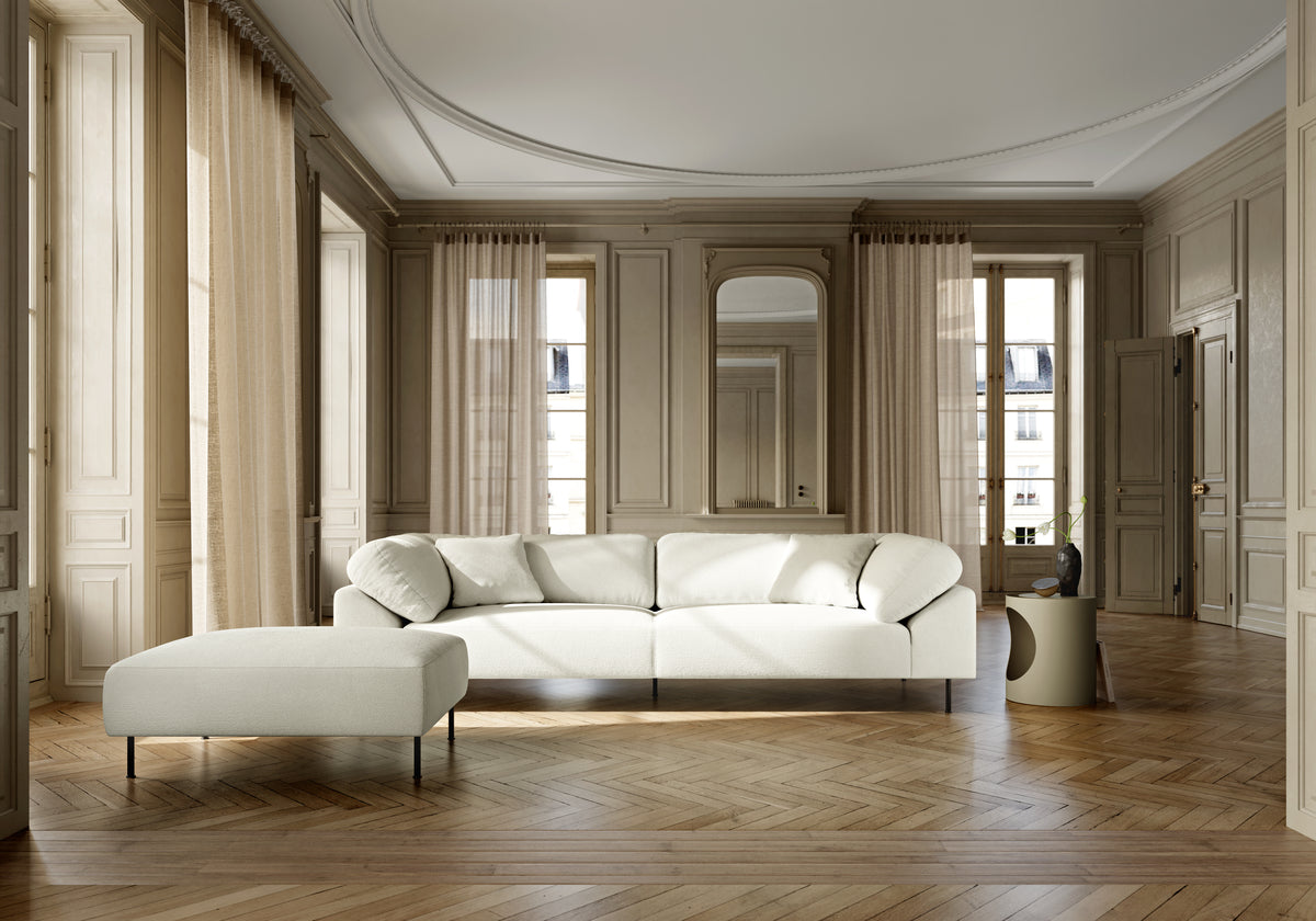 Collar ottoman - Off white bouclé