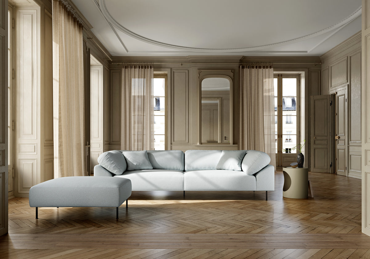 Collar ottoman - Light grey