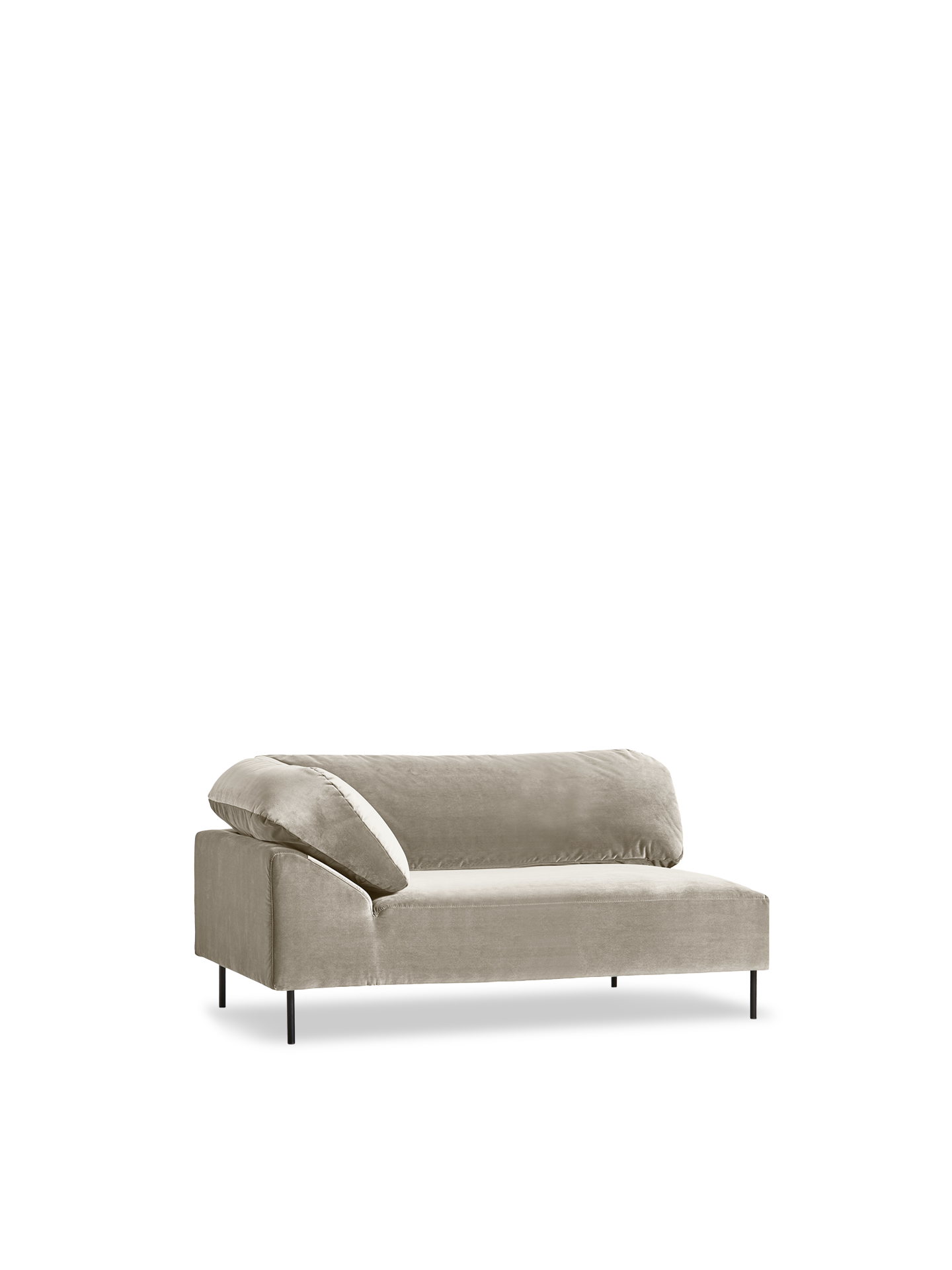 Collar open end right (arm left) - Beige
