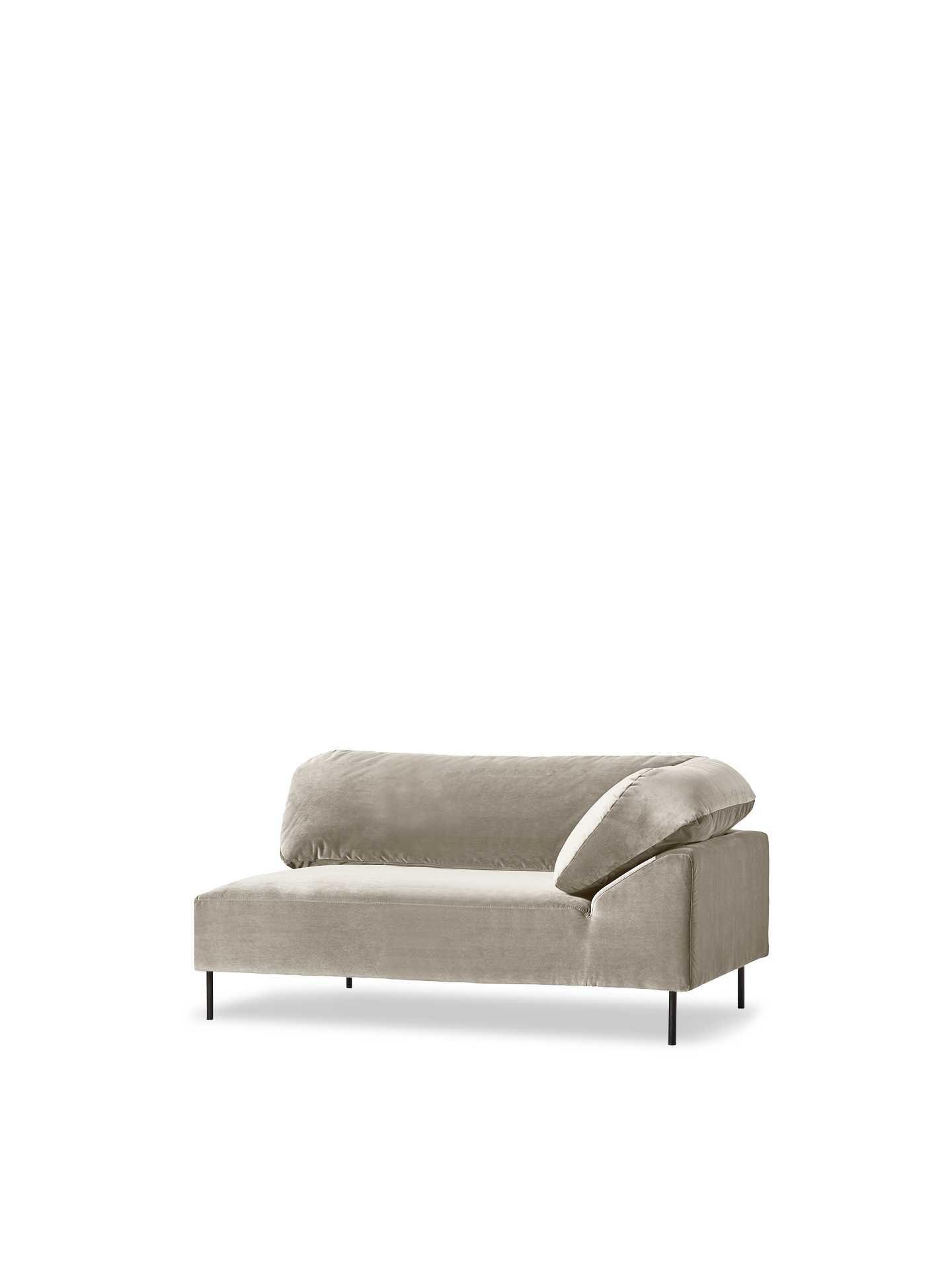 Collar open end left (arm right) - Beige