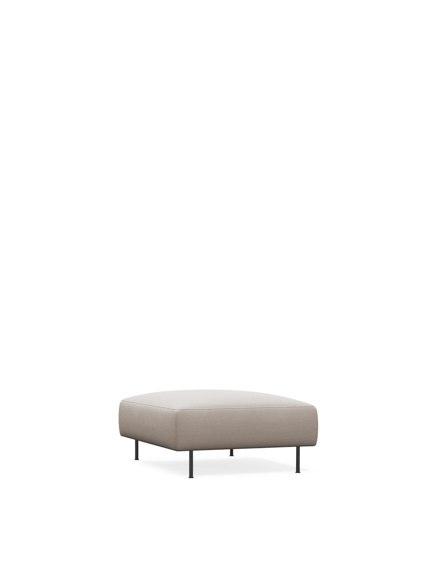Collar ottoman - Natural bouclé