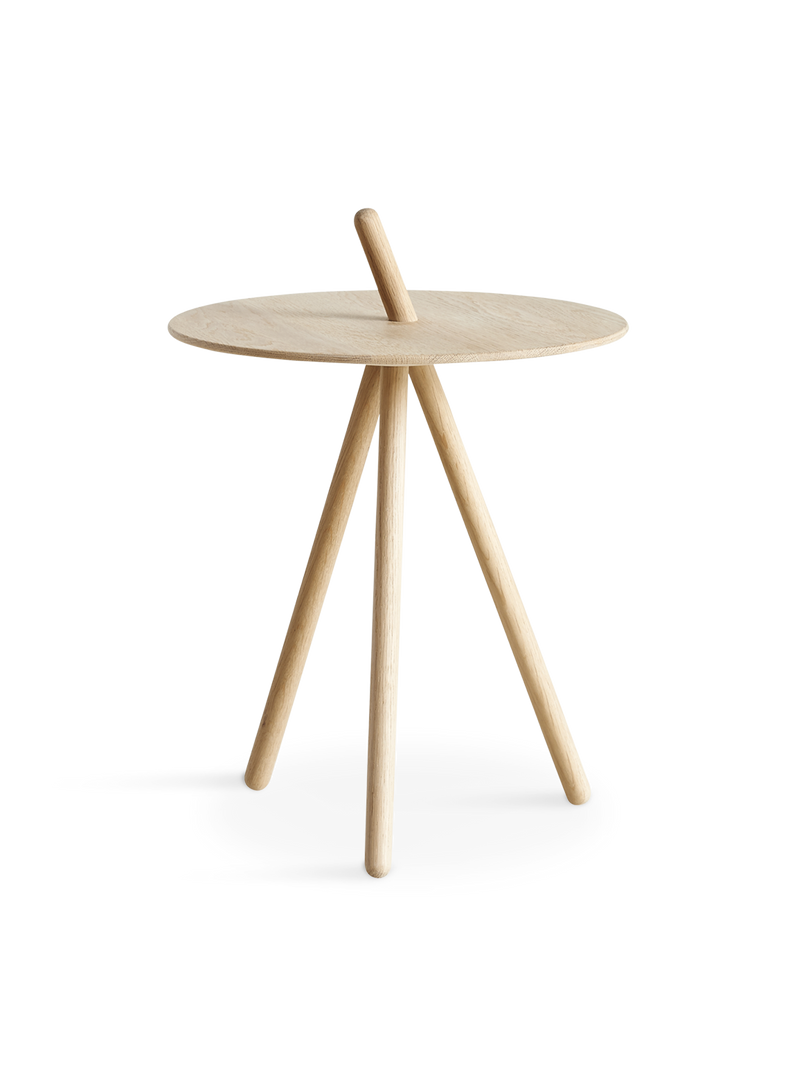Come Here side table - White pigmented oak